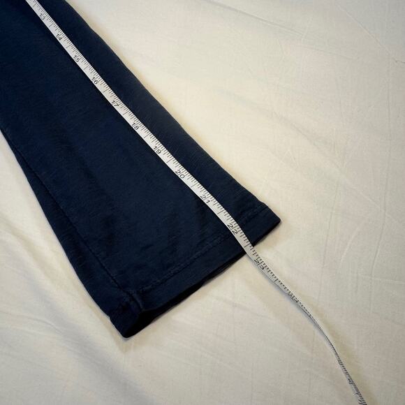 Tempo Paris Navy Star Cotton Linen Blend Blouse Women's Medium Celestial Boho - Picture 9 of 13